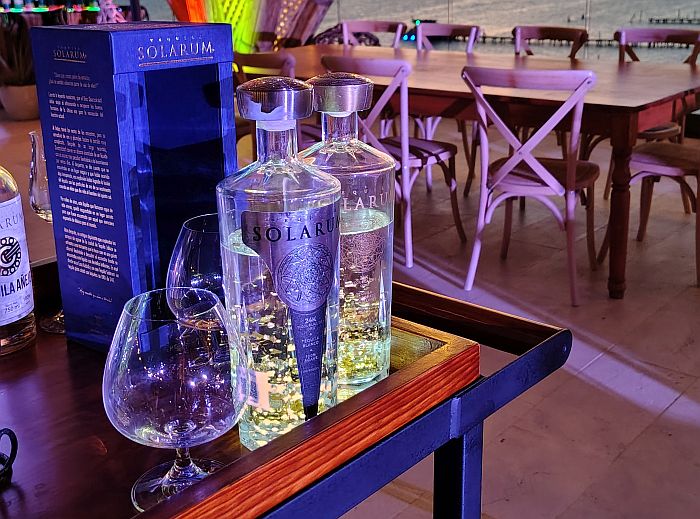 Solarum 24k extra anejo with gold flakes